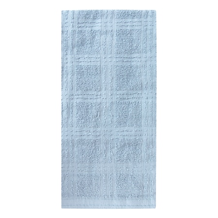 Ritz Concepts Kitchen Towel 100% Cotton Terry Solid Smoke Blue 10349
